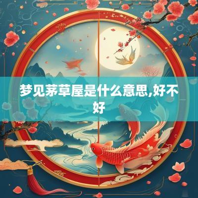 梦见茅草屋是什么意思,好不好