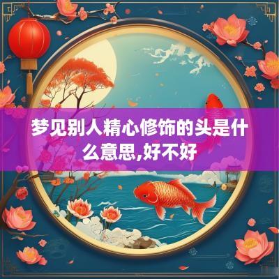 梦见别人精心修饰的头是什么意思,好不好
