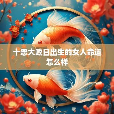 十恶大败日出生的女人命运怎么样