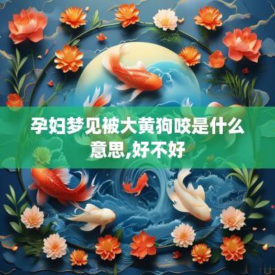 孕妇梦见被大黄狗咬是什么意思,好不好