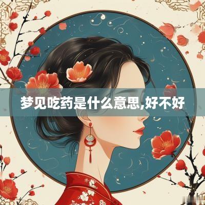 梦见吃药是什么意思,好不好