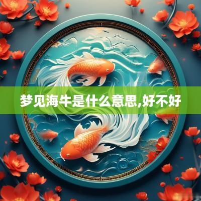 梦见海牛是什么意思,好不好
