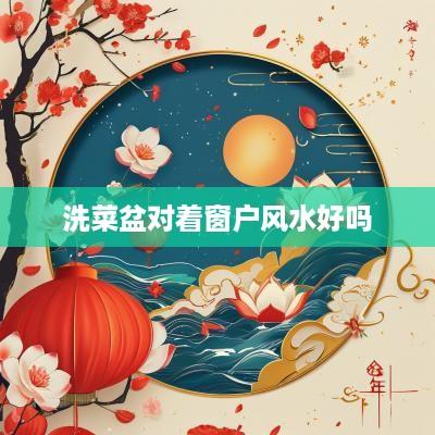 洗菜盆对着窗户风水好吗