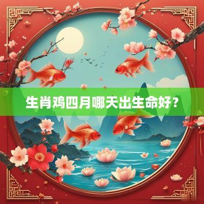 生肖鸡四月哪天出生命好？