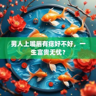 男人上嘴唇有痣好不好，一生富贵无忧？