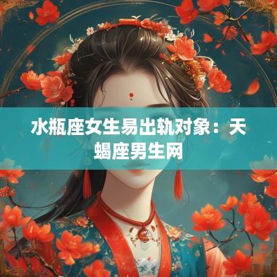 水瓶座女生易出轨对象：天蝎座男生网