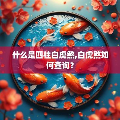 什么是四柱白虎煞,白虎煞如何查询？