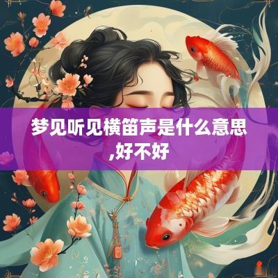 梦见听见横笛声是什么意思,好不好