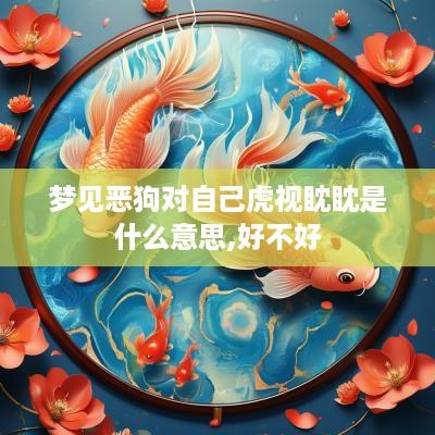 梦见恶狗对自己虎视眈眈是什么意思,好不好
