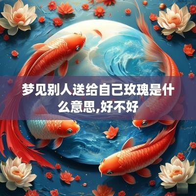 梦见别人送给自己玫瑰是什么意思,好不好