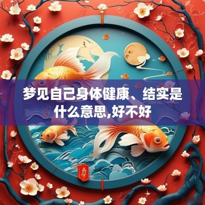 梦见自己身体健康、结实是什么意思,好不好