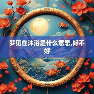 梦见在沐浴是什么意思,好不好