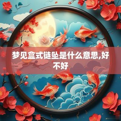 梦见盒式链坠是什么意思,好不好