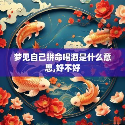 梦见自己拼命喝酒是什么意思,好不好