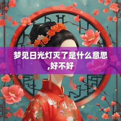 梦见日光灯灭了是什么意思,好不好