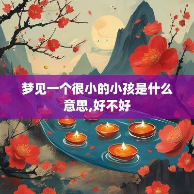 梦见一个很小的小孩是什么意思,好不好
