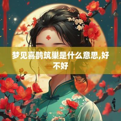梦见喜鹊筑巢是什么意思,好不好