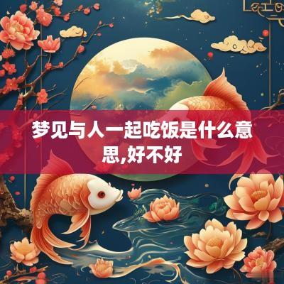 梦见与人一起吃饭是什么意思,好不好