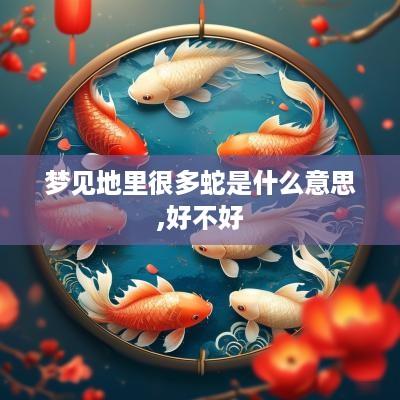 梦见地里很多蛇是什么意思,好不好