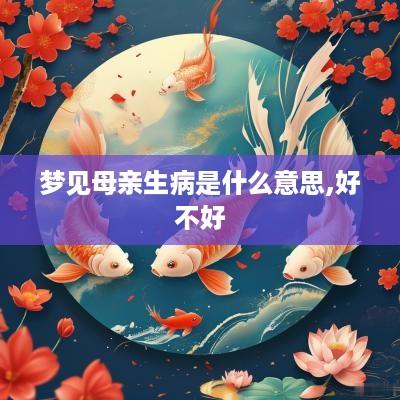 梦见母亲生病是什么意思,好不好