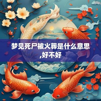 梦见死尸被火葬是什么意思,好不好