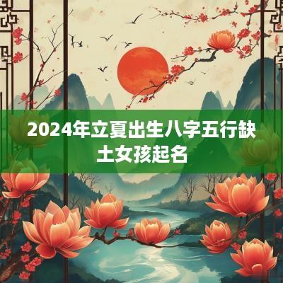 2025年立夏出生八字五行缺土女孩起名