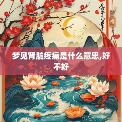 梦见肾脏疼痛是什么意思,好不好