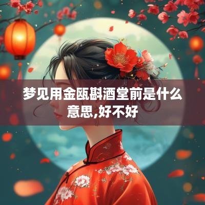梦见用金瓯斟酒堂前是什么意思,好不好