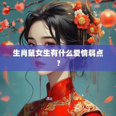 生肖鼠女生有什么爱情弱点？