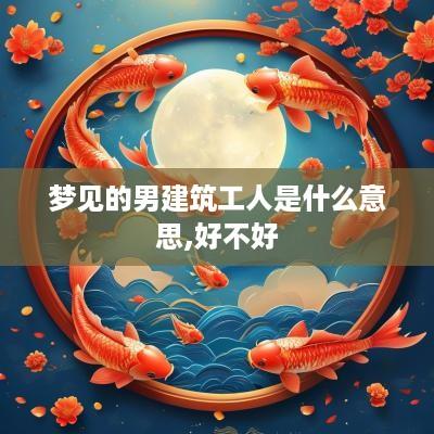 梦见的男建筑工人是什么意思,好不好