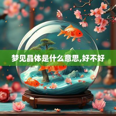 梦见晶体是什么意思,好不好