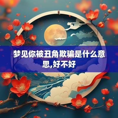 梦见你被丑角欺骗是什么意思,好不好