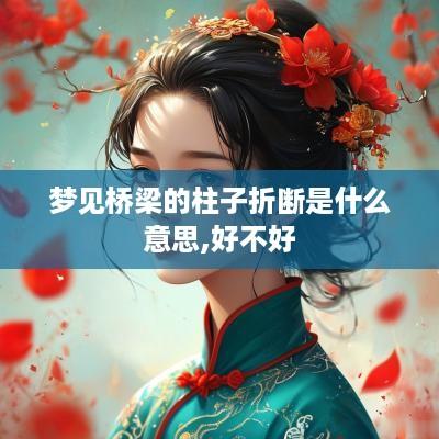 梦见桥梁的柱子折断是什么意思,好不好