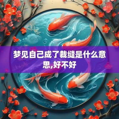 梦见自己成了裁缝是什么意思,好不好