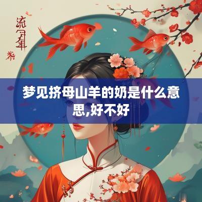 梦见挤母山羊的奶是什么意思,好不好