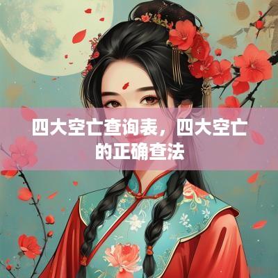 四大空亡查询表，四大空亡的正确查法