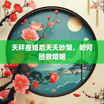 天秤座婚后天天吵架，如何拯救婚姻