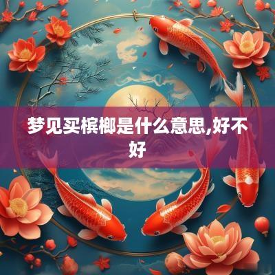 梦见买槟榔是什么意思,好不好