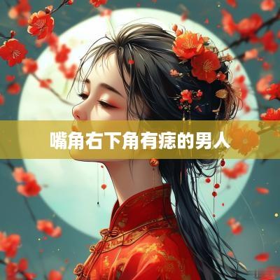 嘴角右下角有痣的男人