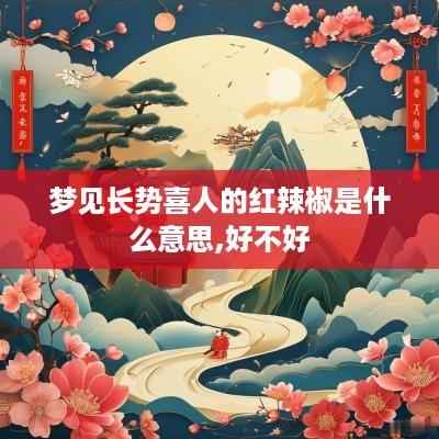 梦见长势喜人的红辣椒是什么意思,好不好