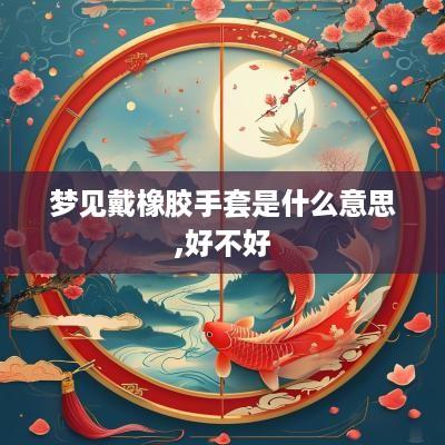 梦见戴橡胶手套是什么意思,好不好