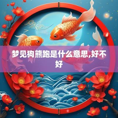 梦见狗熊跑是什么意思,好不好