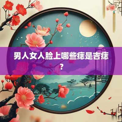 男人女人脸上哪些痣是吉痣？
