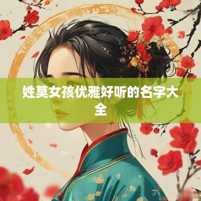姓莫女孩优雅好听的名字大全