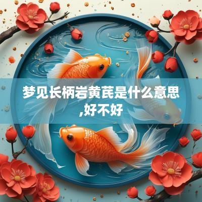 梦见长柄岩黄芪是什么意思,好不好