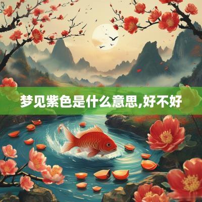 梦见紫色是什么意思,好不好