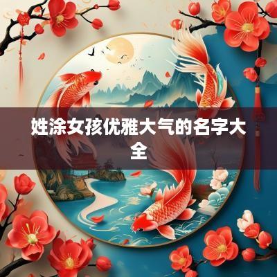姓涂女孩优雅大气的名字大全