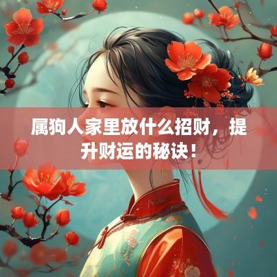 属狗人家里放什么招财，提升财运的秘诀！