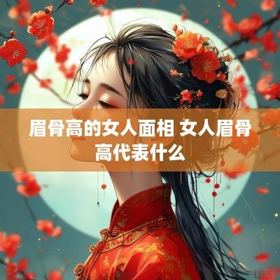 眉骨高的女人面相 女人眉骨高代表什么