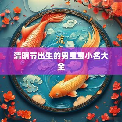 清明节出生的男宝宝小名大全